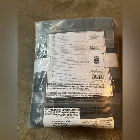 NWT PotteryBarn Xander Plaid Sham Set of 2 - Picture 5 of 5